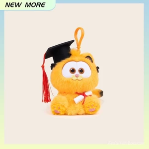MỚI HƠN Chính hãng Garfield Búp bê nhồi bông sáng tạo DIY Móc khóa Túi xách Mặt dây chuyền Quà tặng mùa tốt nghiệp