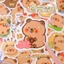 SET 50 STICKER CAPYBARA DÁN MŨ BẢO HIỂM, ĐIỆN THOẠI, LAPTOP