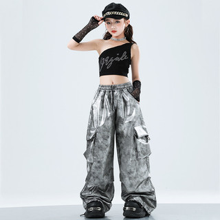 Đồ Nhảy Hiện Đại Hiphop Trẻ Em Set Đồ Dance Jazz Quần Nhảy Crop Top Đồ Nhảy Cho Bé Gái Bộ Tập Nhảy Cho