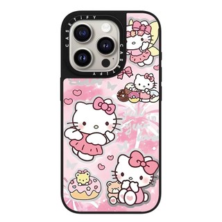 Ốp điện thoại cứng gương Cat màu hồng từ tính cho iPhone 16ProMax 15 14 13 12 11 Vỏ chống sốc