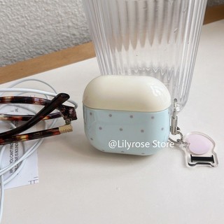 Ốp lưng AirPods 4 [2024] AirPods Pro2 Pro 3 2 1 Apple AirPods Bảo vệ tai nghe không dây Cô gái Hàn Quốc Blue Chic IMD
