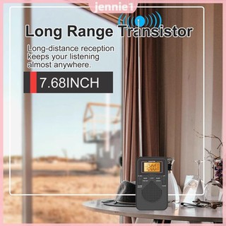 Đài FM AM Màn hình LCD Đài phát thanh bỏ túi Đài phát thanh di động để sử dụng ngoài trời và khẩn cấp trong nhà [jennie1.vn]