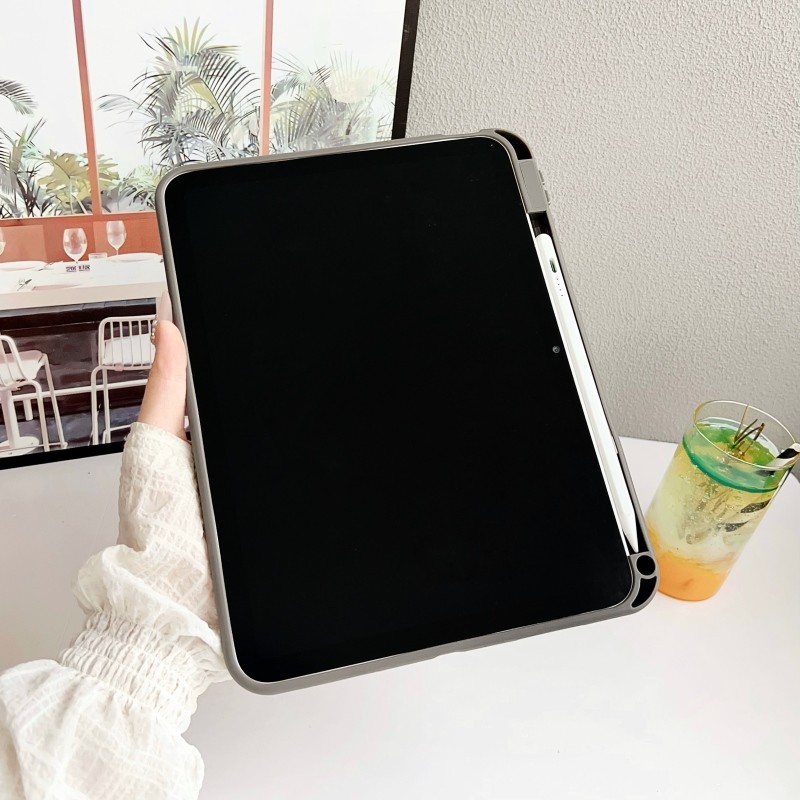 Ốp Mềm Cho IPad Mini 4 5 6 7 8 9 10 11 A16 Air2 Air3 Air4 Air5 10.9 "IPad10.2" Pro11 Pro12,9 Air M2 M3 M4 Pro 11 13 2024 2025 Bao Khe Cắm Bút Chì