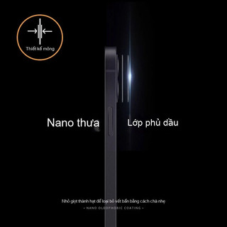 Kính bảo vệ camera iPhone kính cường lực 9H chống trầy viền lấp lánh cho iPhone 17 Air 16 15 14 13 12 11 Pro Max
