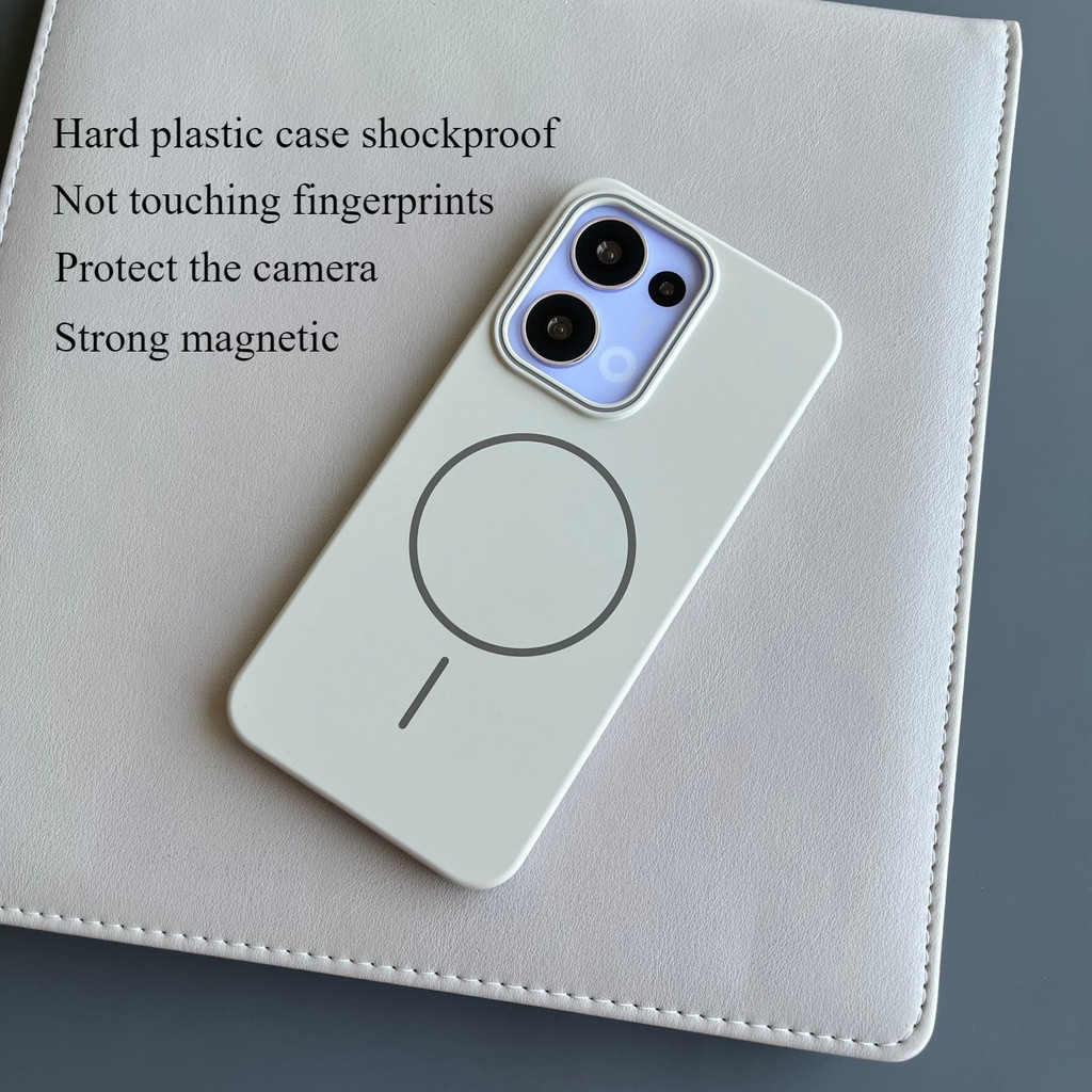 Ốp điện thoại cứng Macaron siêu mỏng bằng nhựa cho Redmi Note 14 13 12 PRO 15 15C 13C 14C K70 4G 5G NOTE14 Vỏ bọc chống sốc cuộn dây từ tính mịn