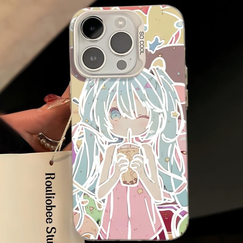 Ốp lưng iPhone hình Hatsune Miku công nghệ IMD chống trầy xước | Tương thích iPhone 16/15/14/13/12/11 Pro Max/XR/XS Max