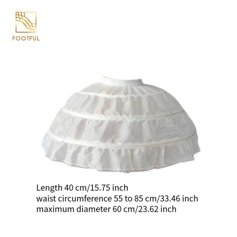 3 vòng Petticoat nửa trượt cho bữa tiệc Cosplay biểu diễn sân khấu sinh nhật