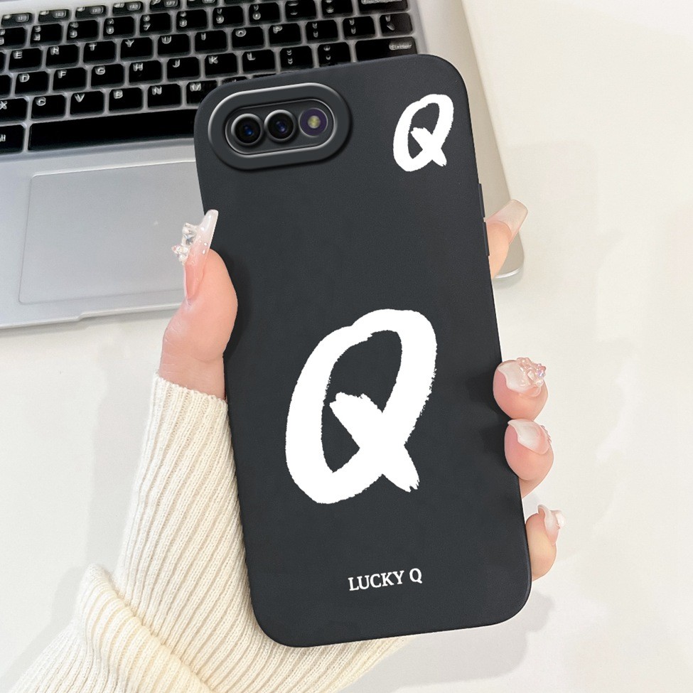 Ốp điện thoại Oppo A3s CPH1803 CPH1853 CPH1805 Oppo A3s Ốp lưng thời trang đơn giản Thiết kế họa tiết A-Z Ốp lưng chống sốc bằng silicon