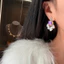 Đẹp Gradient Phong Cách Dài Tính Khí Tua Rua Ngọc Trai Zircon Bông Tai Thanh Lịch Sang Trọng