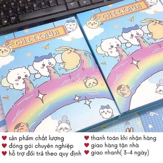 Sổ Đựng Card A5 Album Ảnh Rỗng Binder 6 Còng Nhân Vật Chiikawa Cute Timo VPBL26