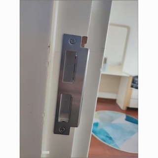 Bộ khóa cửa gỗ cho phòng ngủ, thân khóa, tấm dẫn hướng khung cửa, chặn cửa gỗ, dải ép cạnh