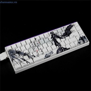 Charmantcc1 60% 68% Truyền thuyết về Keycaps theo chủ đề chusen PBT Bàn phím cơ in bên hông