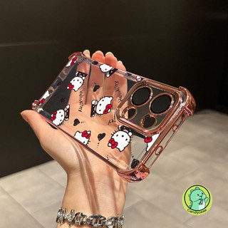 Vỏ Mèo Dễ Thương Cho OPPO A5X A5 A3 Pro A3X A80 A60 A40 A76 A36 A78 A58 A58X A97 A96 A95 A94 A9 2020 5G 4G Vỏ Mạ Sang Trọng Hoạt Hình Kitty Vỏ Điện Thoại Mềm Chống Sốc