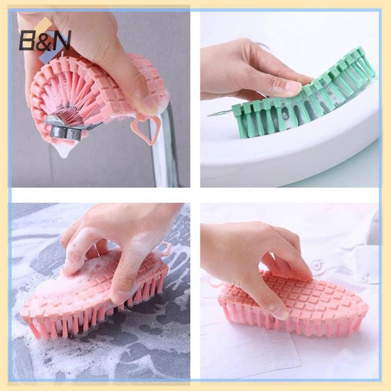 Bàn chải làm sạch linh hoạt đa chức năng B & N Bàn chải làm sạch bếp gia đình Bàn chải làm sạch bồn tắm Máy chà sàn gạch Bàn chải quần áo Dụng cụ gia đình.