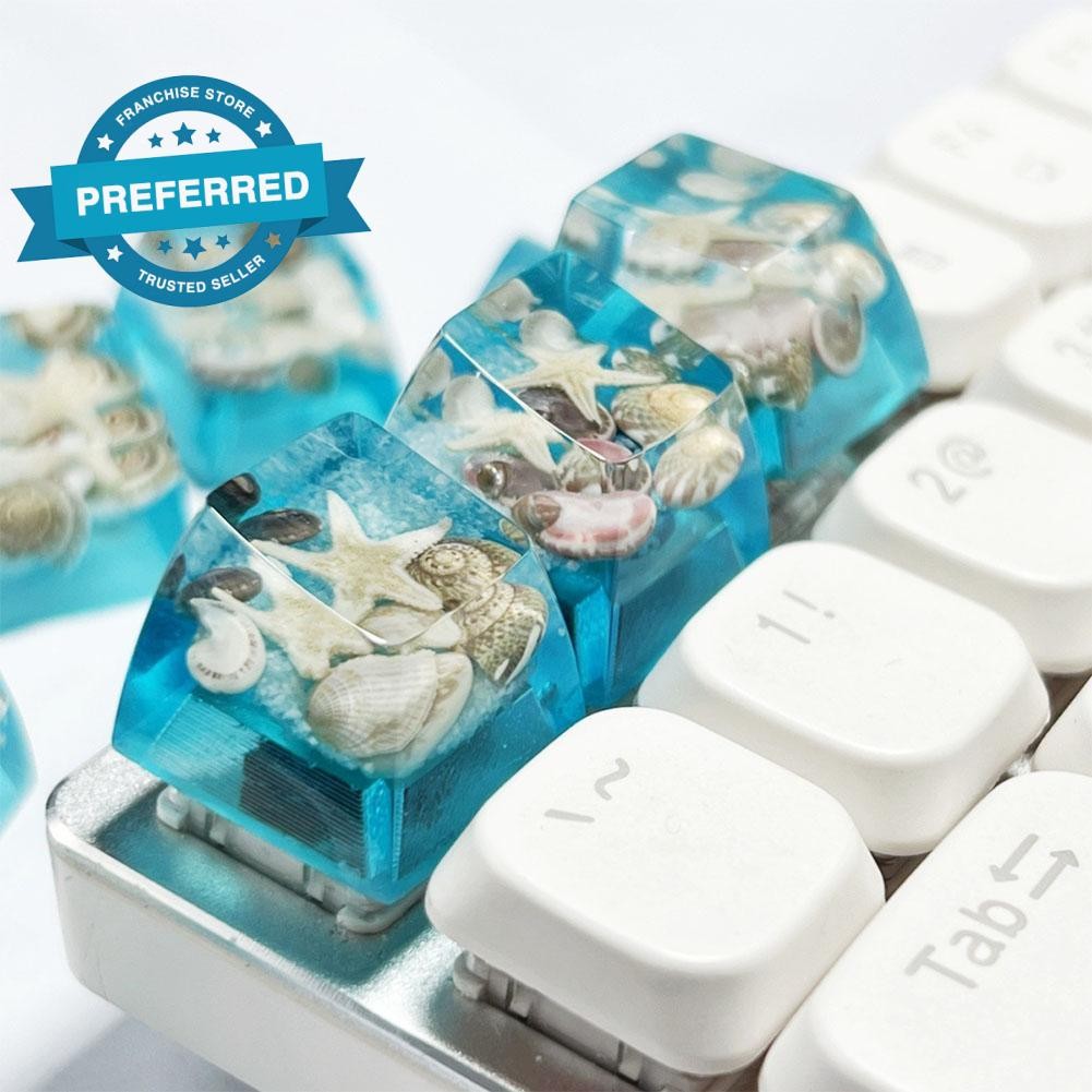 Nhựa Biển Keycaps Ocean Series Glossy Jellyfish Shell Designs Keycaps ...