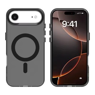 [JLK] Ốp điện thoại mờ sạc không dây hấp phụ từ tính trong suốt cho iPhone 17 Air 16 Pro Max 16 Plus Vỏ silicon mềm