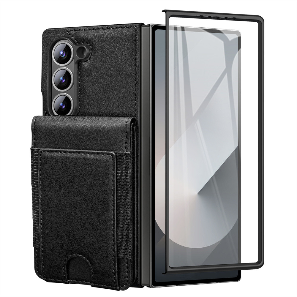 Ví Thẻ Solt Giá Đỡ Đứng Ốp Lưng Điện Thoại Samsung Galaxy Z Fold 7 6 5 4 3 Fold7 Fold6 Fold5 Fold4 Fold3 5G Thép Phim Bảo Vệ Thả