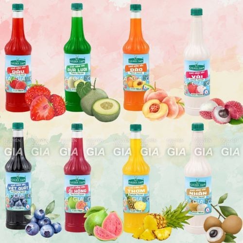 [Rẻ vô địch] Siro Golden Farm Đậm Đặc 700ml (Nhiều mùi)