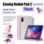 Ốp lưng Redmi Pad 2 11inch 4G Wi-Fi 2025 Vỏ bảo vệ trong suốt cho Xiaomi Redmi Pad 2 Phiên bản mới Vỏ da PU ba lần có khe cắm bút