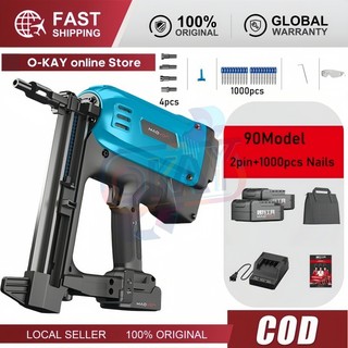 Máy Bắn Đinh Bê Tông Dùng Gas – Tặng 2 Pin + 3000 Đinh | Máy Bắn Đinh Công Nghiệp Gắn Gạch, Bắn Sắt, Tường, Bê Tông