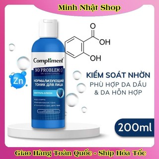 [DATE MỚI] Toner Compliment No Problem Salicylic Acid Làm Sạch Da Kiềm Dầu Giảm Mụn 200ml - HÀNG NGA CHÍNH HÃNG