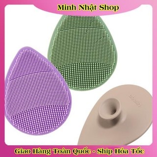 Miếng rửa mặt Silicon và bọt biển Ebelin Đức bền & sạch sâu lỗ chân lông