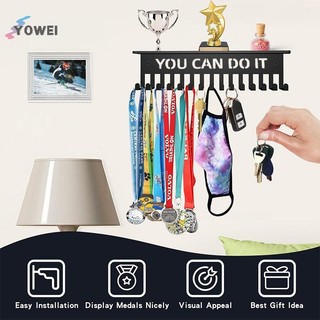 Giá treo huy chương kim loại treo tường công suất lớn cho giải thưởng đua xe, bóng rổ, thể thao, karate