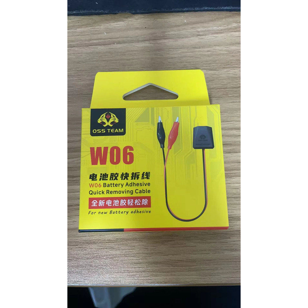 OSS W06 Pin Dính Nhanh Loại Bỏ Cáp Kép Cá Sấu Kẹp Dây Khóa Cho IPhone 16 / 16 Plus 17 Pin Tháo Lắp Sửa Chữa