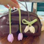 Dây buộc tóc hoa thủ công - Tulip Flower Bud Ribbon Charm - Thắt nơ cổ bé gái - Phụ kiện tóc Hàn Quốc - Túi treo quần áo - Trang trí gói quà