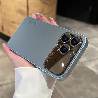 Ốp điện thoại cửa sổ lớn mờ nâng cao cho iPhone 16 15 14 13 12 11 Pro Max chống sốc bảo vệ camera chống rơi bìa cứng