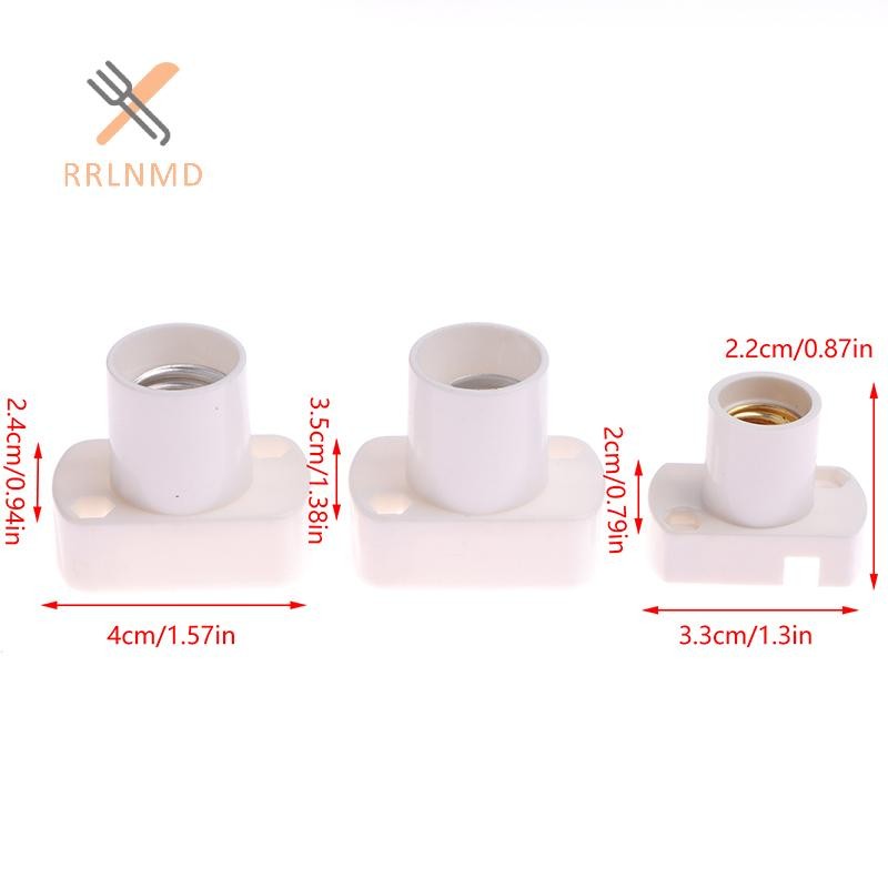 RRLNMD 1 Màu Trắng Mini Vít Đèn Đế E12 E14 E17 Supporto Đèn Giá Đỡ Bóng Đèn Ổ Cắm Adapter Đèn Cố Định Phụ Kiện MỚI