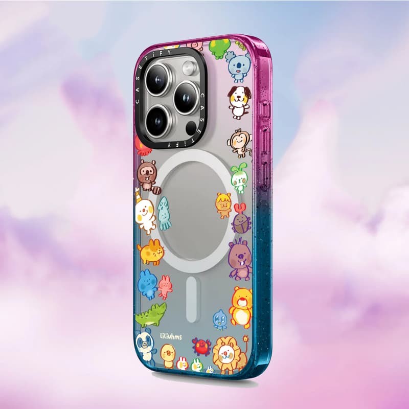 CASECASEX Goofy Tập Hợp Động Vật Ốp Lưng Cạnh Đen Đào Haze Cotton Kẹo Bộ Sưu Tập Màu Sắc Trong Suốt Cứng Ốp Lưng Tác Động Cho Apple IPhone 12 13 14 15 16 Pro Max Plus Có Hộp