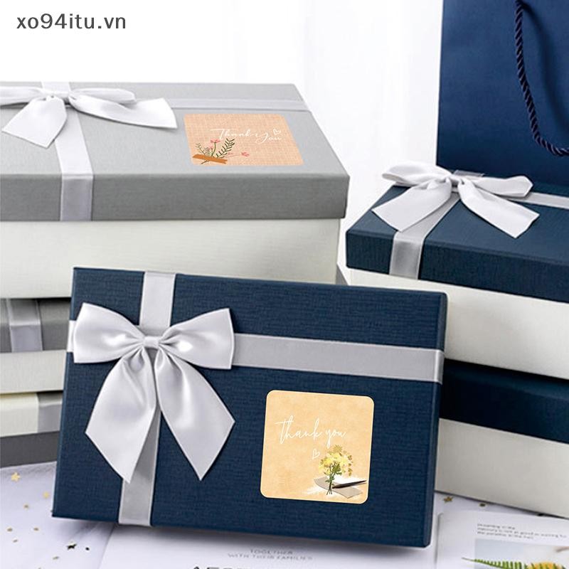 XOITU 300 Cái / Cuộn Hoạt Hình Dễ Thương Hoa Cảm Ơn Bạn Dán Ngày Lễ / Sinh Nhật / Tiệc Cưới Quà Tặng Trang Trí Con Dấu Miếng Dán Phong Bì Nướng Bánh Nhãn VN