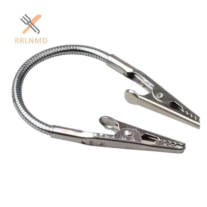 RRLNMD Di Động Muỗi Cuộn Dây Kẹp Cá Sấu Hai Đầu Kẹp Muỗi Cuộn Dây Cực Dài Kim Loại Chủ Đề Cuộn Dây Kẹp Thép Không Gỉ MỚI