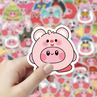 103 Chiếc Hoạt Hình Vui Nhộn Kirby Kawaii Dán DIY Laptop Đàn Guitar Chống Thấm Nước Dễ Thương Miếng Dán Đồ Chơi Trẻ Em