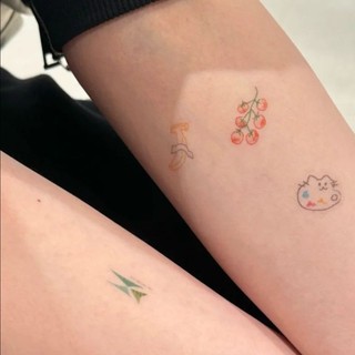 80 Miếng Dán Mùa Hè mini Hoạt Hình Dễ Thương Động Vật Nhỏ Chống Thấm Nước Lâu Dài Hình Xăm Dán