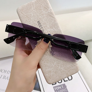 Kính râm nữ cao cấp 2025 không khung, chống tia cực tím, hợp thời trang