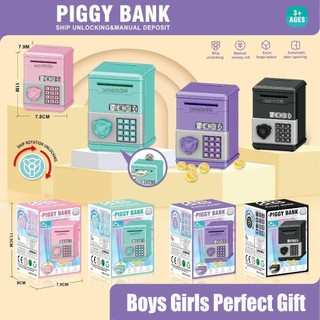 [Vận chuyển nhanh] Đồ chơi trẻ em THEHOMECO Piggy Bank, Mật khẩu ATM Hộp tiền tiết kiệm tiền, Quà tặng trẻ em Mini Đồ chơi tiết kiệm tài chính Ngân hàng tiết kiệm tiền cho bé trai bé gái