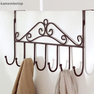 Giá treo kim loại BETO trên cửa, 7 móc, dùng cho khăn/mũ/áo, phụ kiện tổ chức ngoài trời