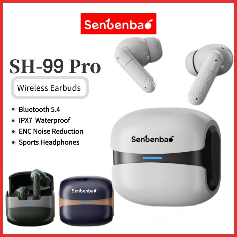 SenBenBao SH-99 Tai Nghe Bluetooth | Bass đỉnh cao | Game/Music độ trễ 50ms | Pin tổng 21h | ENC