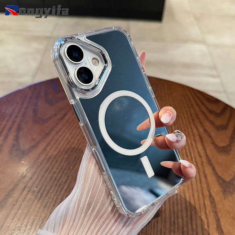 Ốp Từ Gương Cho Xiaomi 15 Ultra 14T Pro 14 13T 12T 12S 13 Ultra 12 Mi 11 11T 10T Pro Lite 12X Civi 4 Pro 3 2 1s Ốp lưng Sang Trọng Sạc Không Dây Ốp Lưng