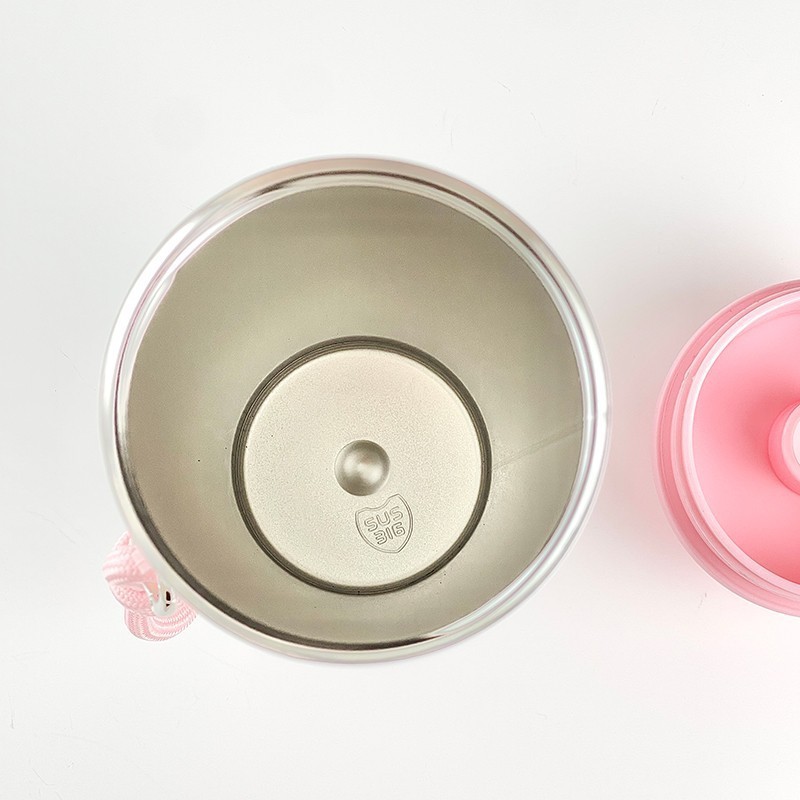 Ly giữ nhiệt Fun+ 750ml_Candy, inox 316, giữ nhiệt 8-12H, có ống hút và dây cầm tiện lợi