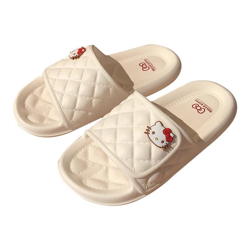 XIXITIAO Sanrio Dép Sanrio Co-Branded HelloKitty Dép Chống Trơn Trượt EVA Đế Mềm Giày Gia Đình Nữ