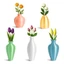 DONOVANQQ 5 Cái Nam Châm Bình Mini Cho Tủ Lạnh, In 3D DIY Bình Bud Nhỏ, Trang Trí Nhà Hiện Đại Với Hoa Giả Chống Rơi Nam Châm Tủ Lạnh Bình Bếp