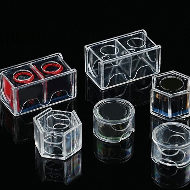 OXXGGKAO Acrylic Antifoouling Bida Phấn Hộp Đựng Phấn Bida Trong Suốt