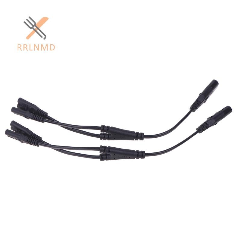 RRLNMD IEC 320 C8 2Pin Nam Đến 2 X C7 Nữ Y Chia Cáp Nguồn Khoảng 28CM IEC 320 C7 Đến C8 Dây Nối Dài C8 Nam Đến C7 Nữ Cáp MỚI