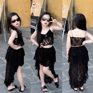 12-30kg Bơi 2s ren mix chân váy dài đuôi cá LT