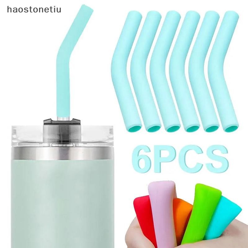HA 6 Cái / bộ Ống Hút Silicon Mềm Thích Hợp Cho Ống Hút Thép Không Gỉ Có Thể Tái Sử Dụng Vòi Phun Rộng 9 Mm n