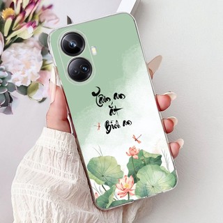 Dành Cho Realme 10 Pro 5G Ốp điện thoại Mới Sang Trọng Hoa Đá Cẩm Thạch Mềm Silicon Bảo Vệ Mặt Sau Cho Realme 10 Pro + Plus RMX3687 Vỏ