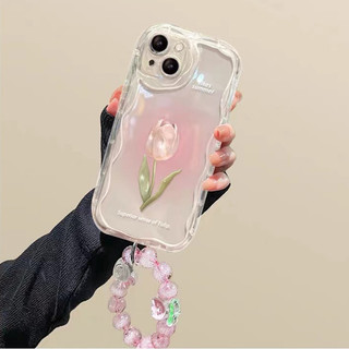 Ốp Lưng Dây Hoa Gấu Tulip Thời Trang Cho Realme Note 60 60X 50 C75X C61 C75 C63 C65S C67 C55 C53 C51 C35 C21Y C25Y 10 9 Pro 8 5G 9i 4G Cô Gái TPU Vỏ Điện Thoại